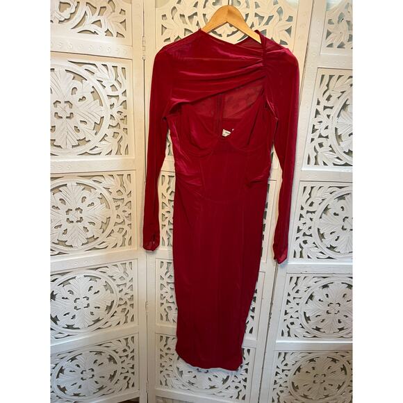 House of Cb Beatrice Corset Midi Dress Size L AND Plus Cup - Picture 3 of 5